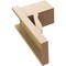 Ekena Millwork 8-in W x 12-in D x 20-in H Funston Block Rough Cedar Woodgrain TimberThane Outlooker, Primed Tan OUTUR080X12X20FST44RCPR - alternate 3